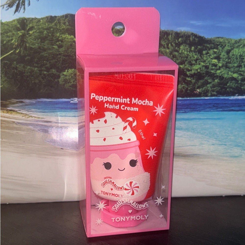TONYMOLY x Squishmallows Ethel Peppermint Mocha Hand Cream 30ml K-Beauty New